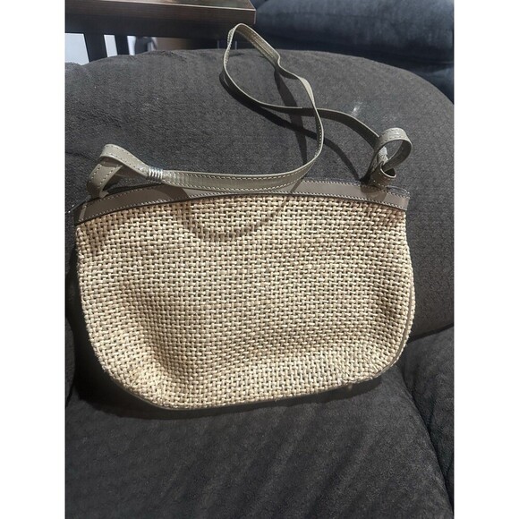 Vintage John Romain Handbag Purse‎ Woven Straw Wicker and Leather 1970's - Picture 6 of 15